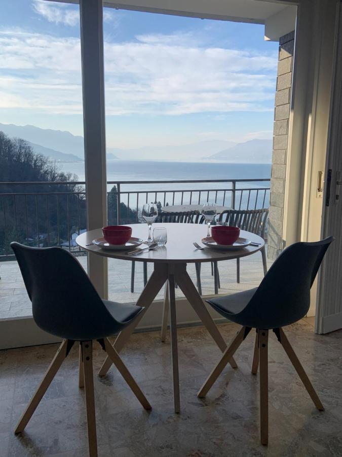 Casa Colmegna Mit Traumhaften See- Und Bergblick Luino Esterno foto