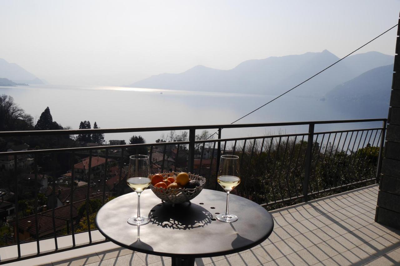 Casa Colmegna Mit Traumhaften See- Und Bergblick Luino Esterno foto